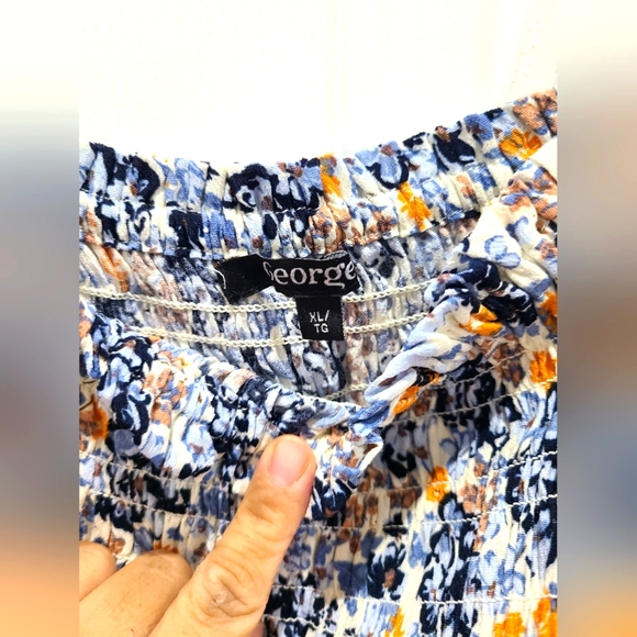 Smocked blouse from George. Never been worn! SIZE XL - Picture 2 of 7